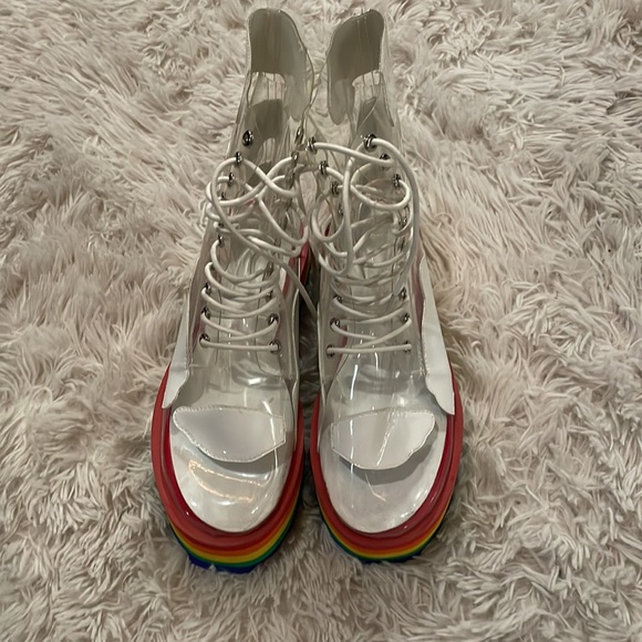 PRIDE plastic high tops one of a kind SO CONFERRABLE - Picture 4 of 6